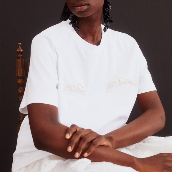 Simone Rocha X H&M Appliqued T-shirt - Picture 3 of 4